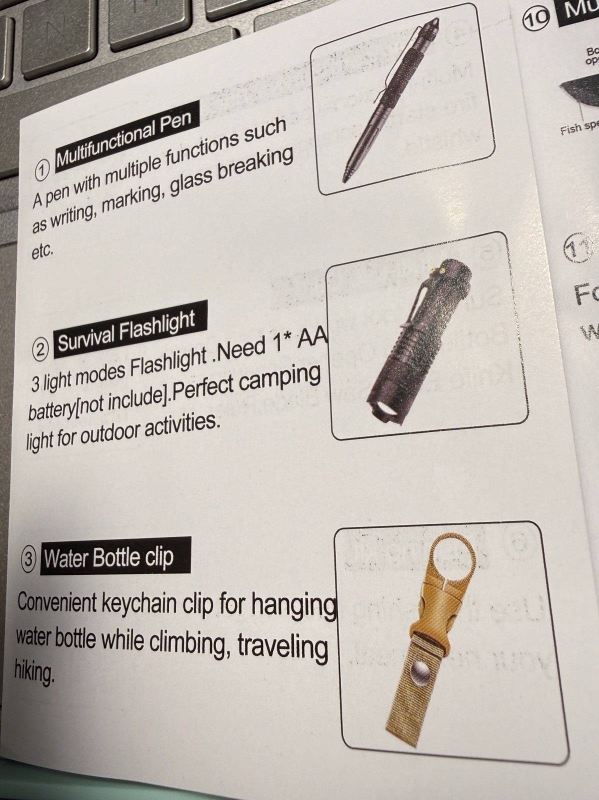 Fathers Day Gift Special 12 in 1 Emergency/Survival Kit Many Features for family