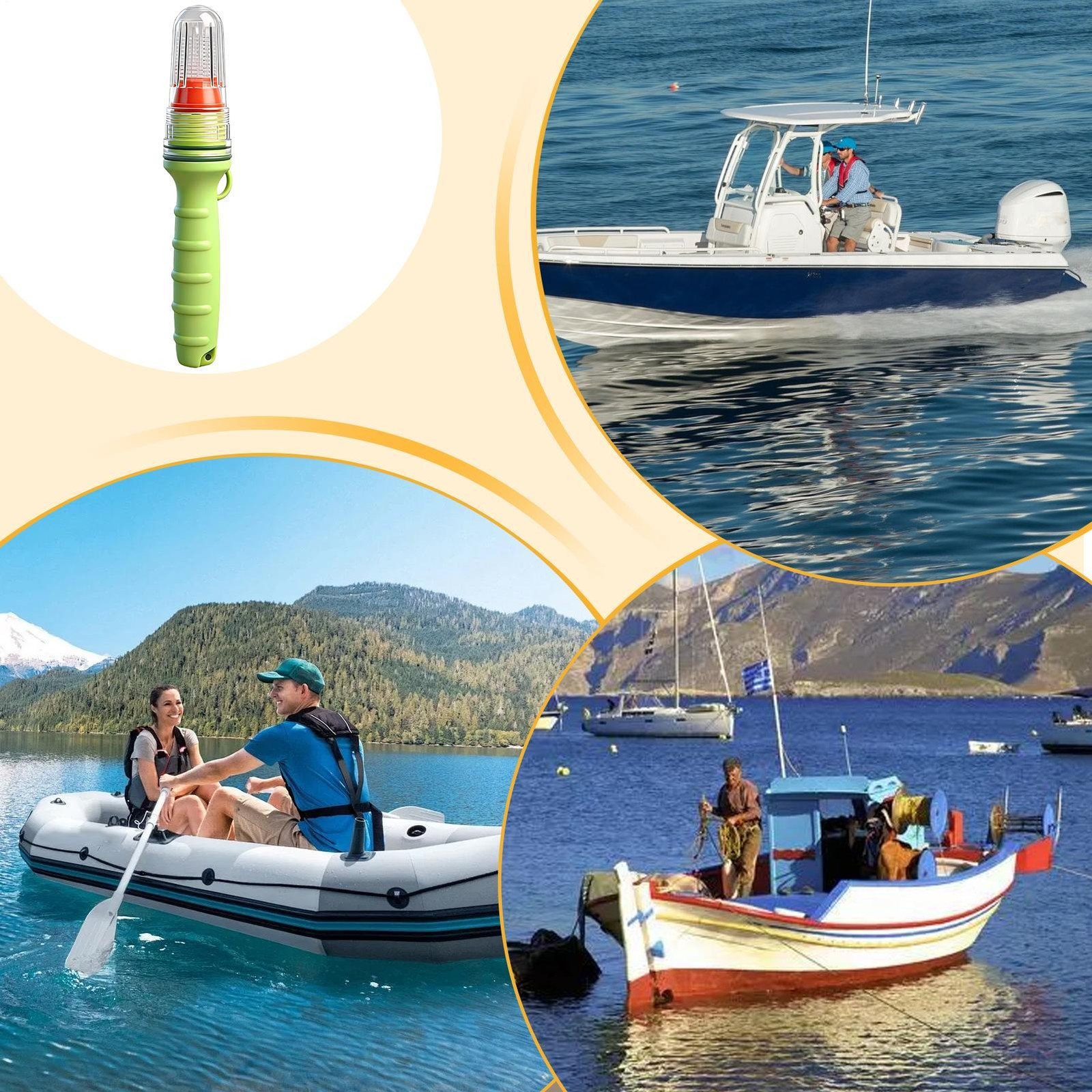 Marine Flares Electronic Kayak Warning Signals Kayaking Distress Flare