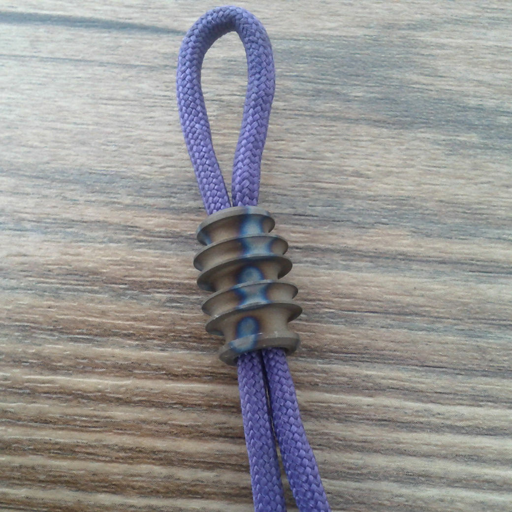 Beautiful Titanium Ti Parachute Cord DIY Keychain Lanyard Bead/ Zipper Pull