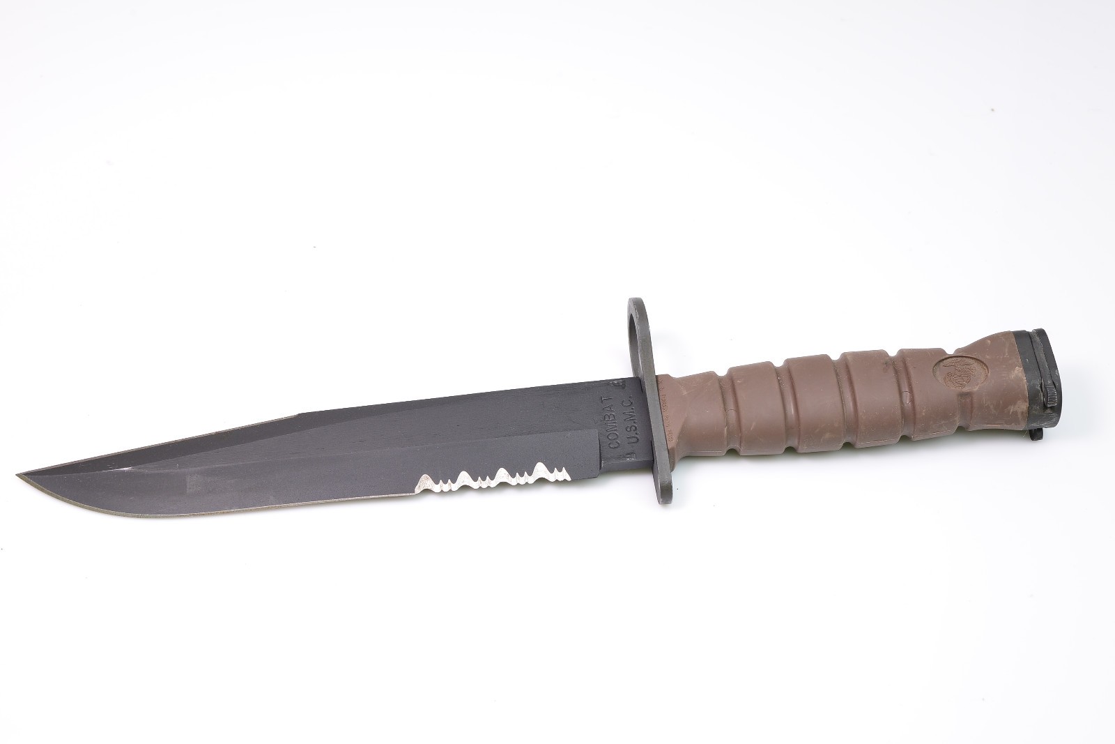 Vintage OKC 3S Survival Camping Hunting Knife Genuine + Scabbard Ontario Co USA