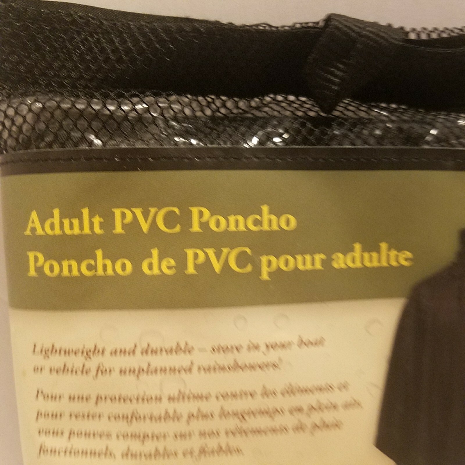 Bass Pro Shops Adult PVC Poncho Waterproof One Size Fits Most 50″x80″ Raincoat