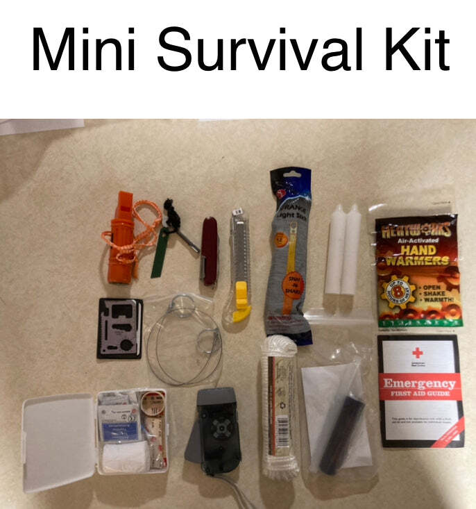 Mini Survival Kit Camping Car Bug Out Tactical Kit