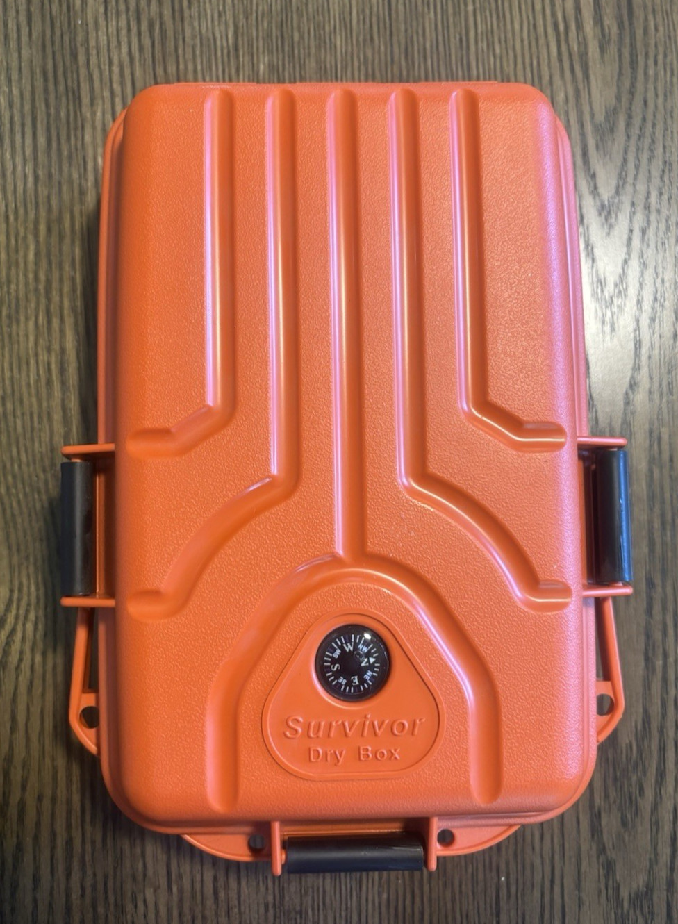 Survivor Dry Box Orange 9″ x 6″ O-Ring Seal Water Resistant Compass Camping USA