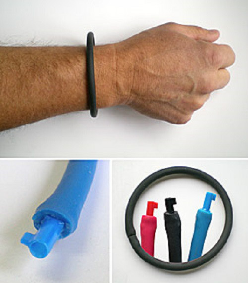 UNDERCOVER BRACELET Non Metallic Handcuff Key Bracelet For Personal Safety