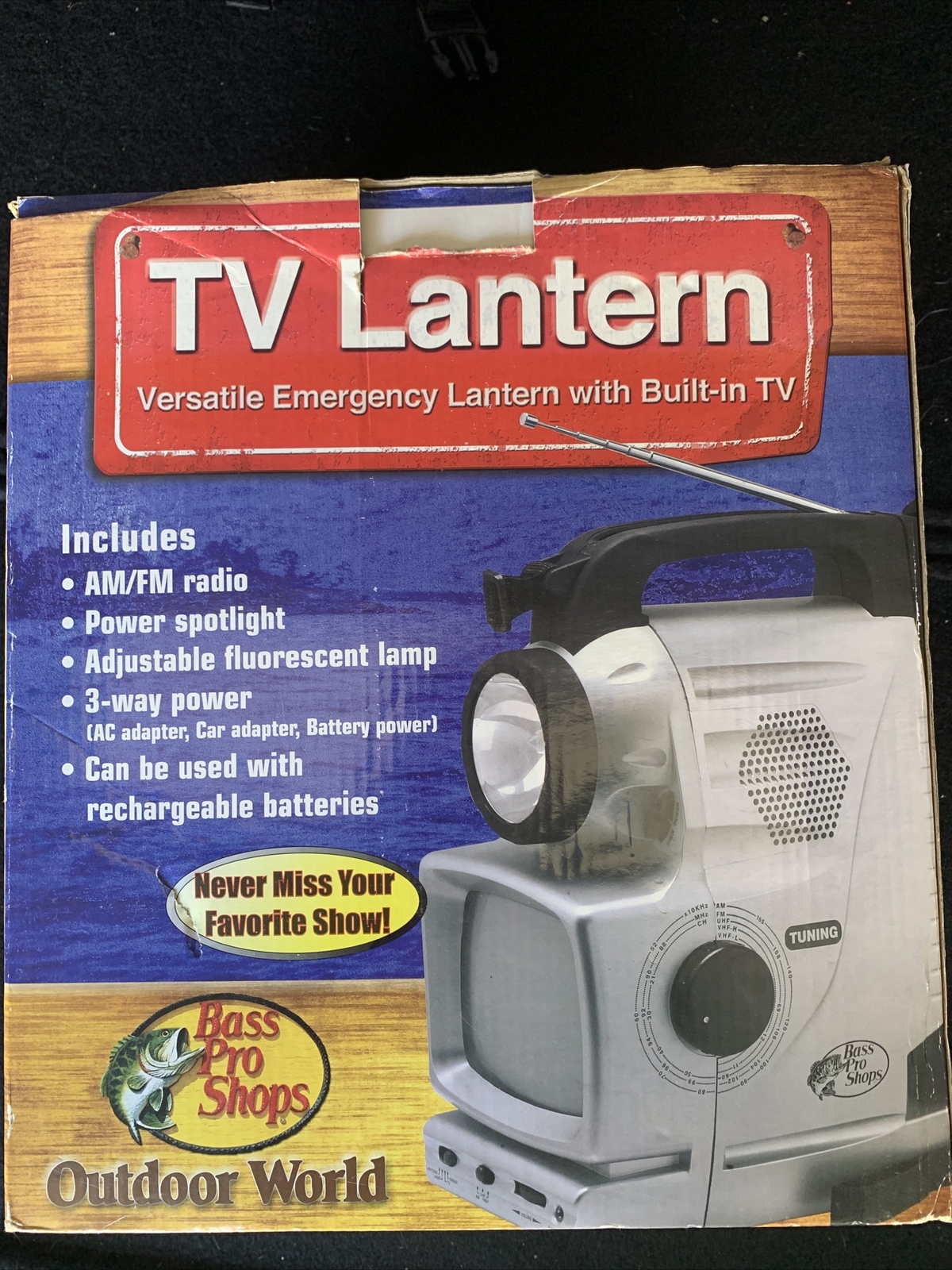 Bass Pro Shops / Outdoor World TV Lantern Model 0255