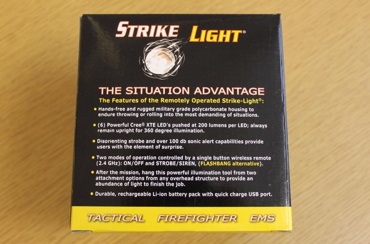STRIKE LIGHT Tactical Rechargeable Throw Ball Cree LED Remote Operation RUGGED