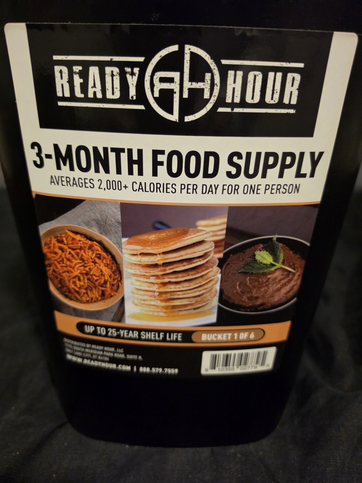 NEW! • READY HOUR 3 MONTH FOOD SUPPLY 25 year shelf life SURVIVAL KIT • BUCKET 1