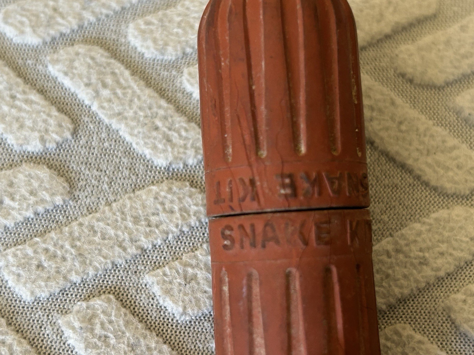 Vtg CUTTER Snake Bite Kit Double Rubber Capsule – Obsolete Collectible – 1965