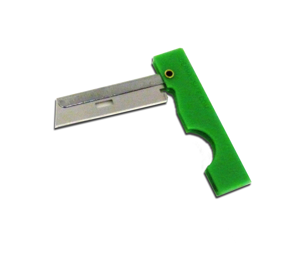 Derma Safe Folding Razor Knife 2 pack Green for SERE Survival Tool Kit Blade
