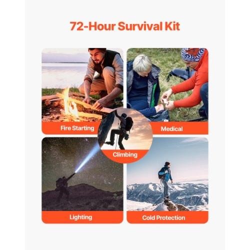 Survival First Aid Kit 250 Pieces 600D Nylon Trauma First Aid Bag