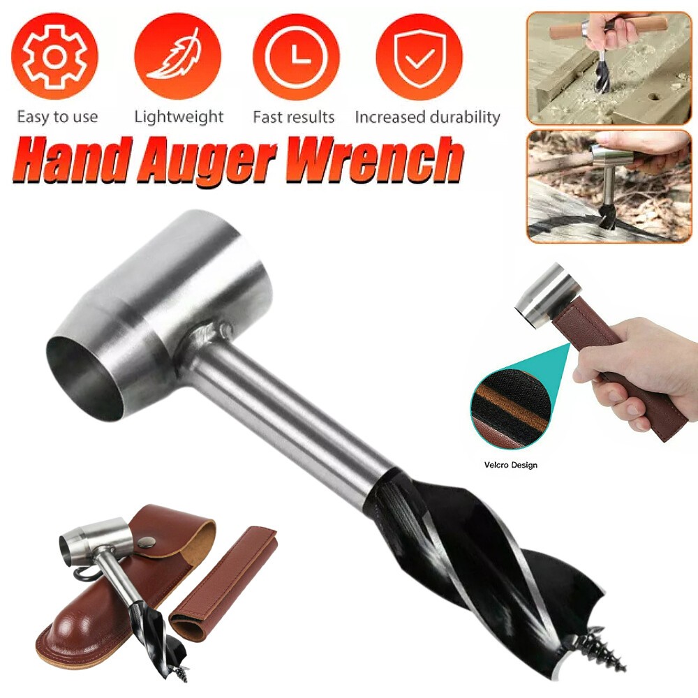 Bushcraft Tool for Survival Wood Settlers Wrench Manual Hand Auger Drill Bit 1pc