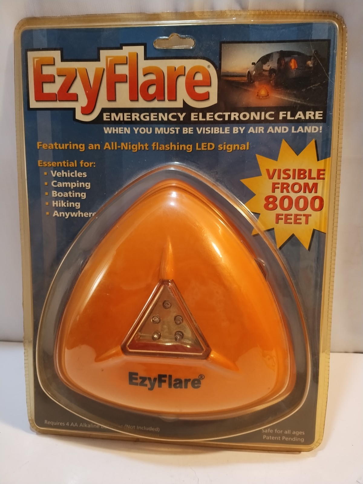 EzyFlare Emergency Roadside Electronic Flashing LED Warning Light NIP Safty Lite