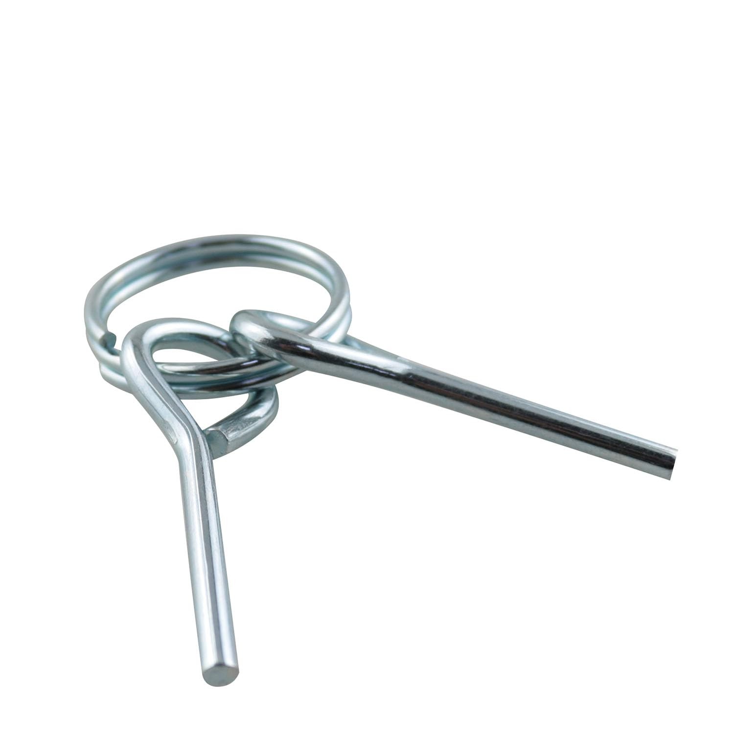 4 Pcs Tent Pole Rings with Pins Stainless Steel Camping Replacement Parts