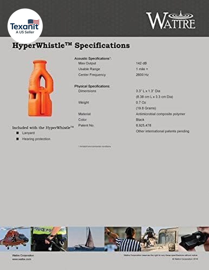 the Original Worlds Loudest Whistle up to 142Db Loud, Very Long Range, for Refer