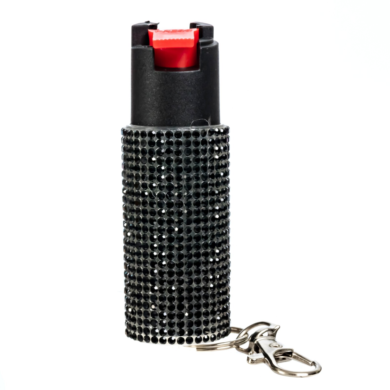 2 Pack Burn Pepper Spray 1/2oz Self Defense in Fashionable Keychain Case Black