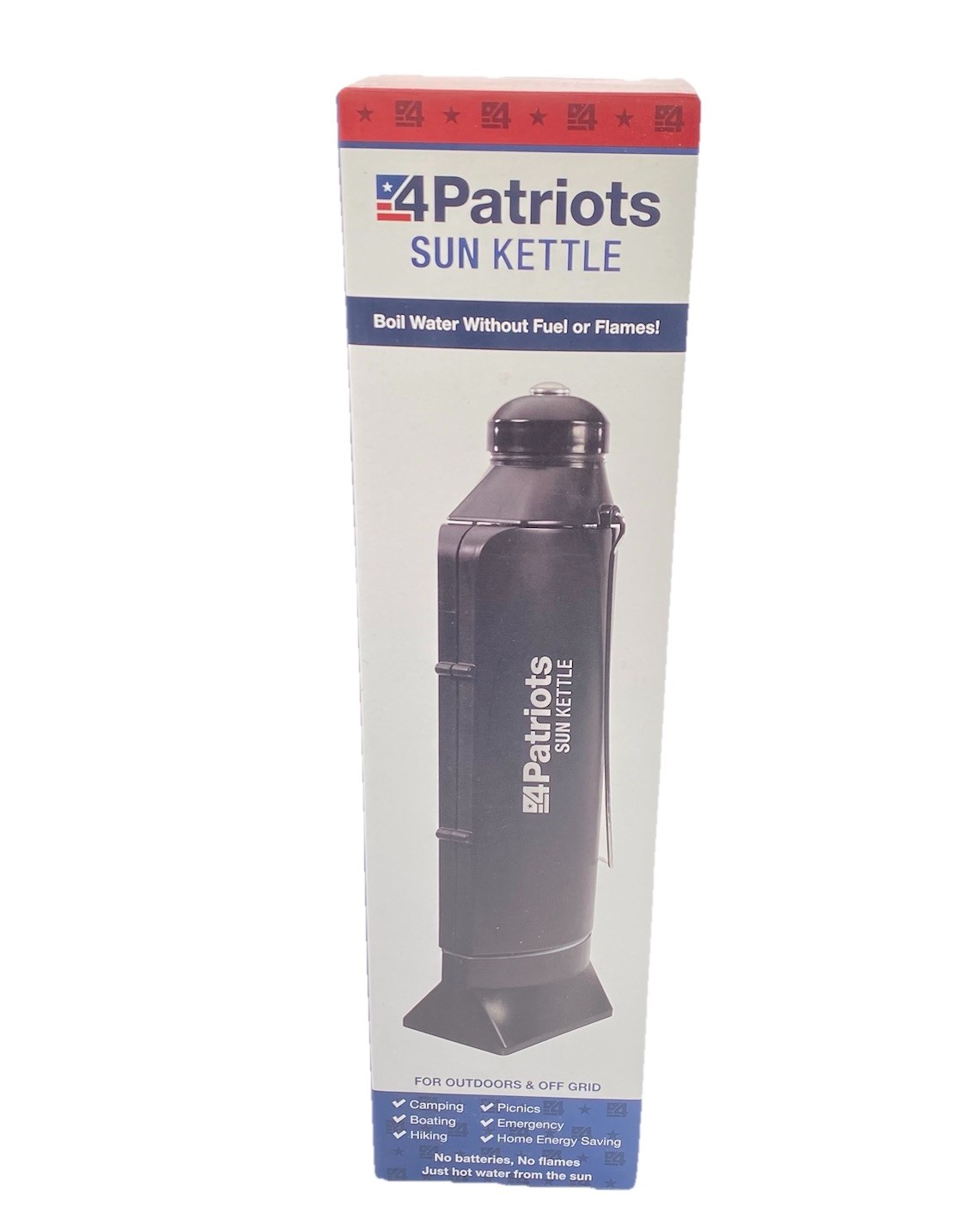 4Patriots Sun Kettle Rocket Solar Thermos Cooker Water Heater Survival Kit NEW