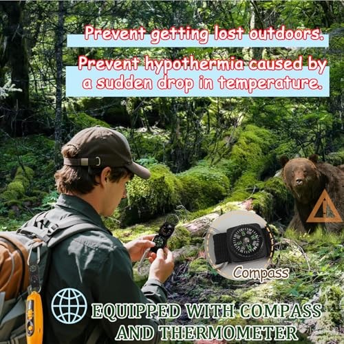 Rechargeable Bear Horn to Scare Bears, 125dB Electronic Air Horn with Orange
