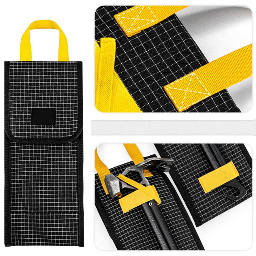 Tent Nail Storage Bag for Outdoor Use Featuring Integrated Hammer Compartment