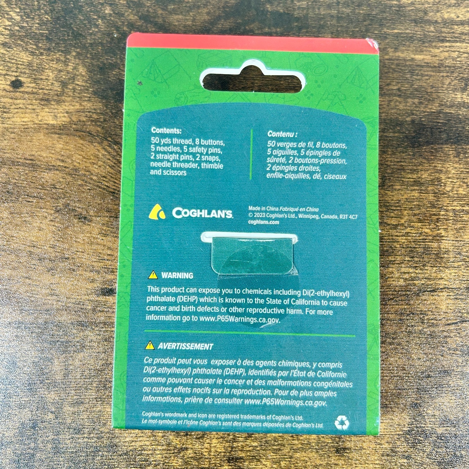 Coghlans Sewing Kit Emergency Hiking Camping Hunting