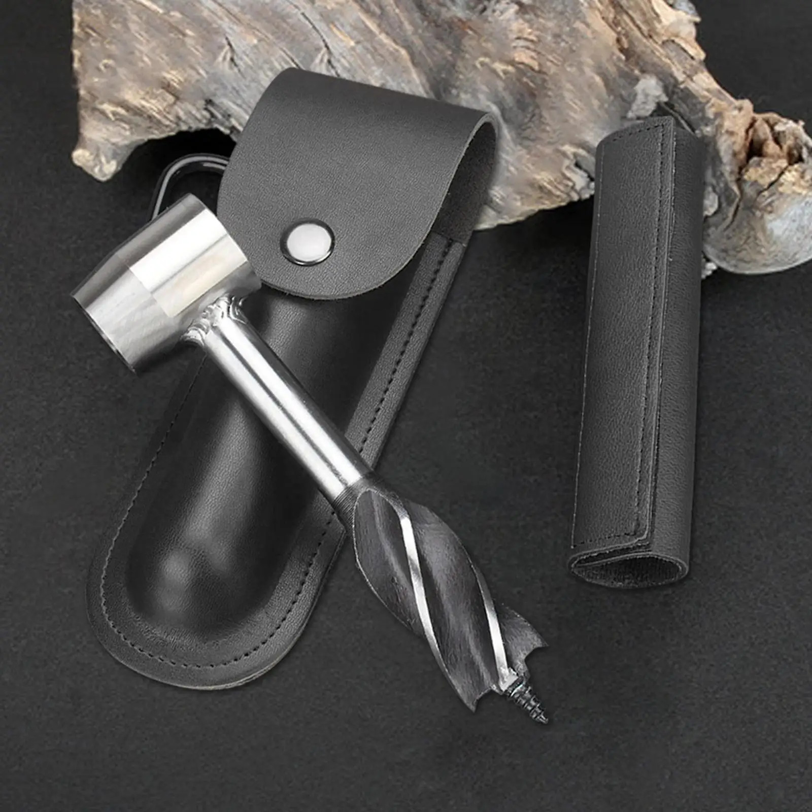 Hand Auger Drill Bit Multi-Purpose Bushcraft Puncher Wood Peg and Hole Maker Man