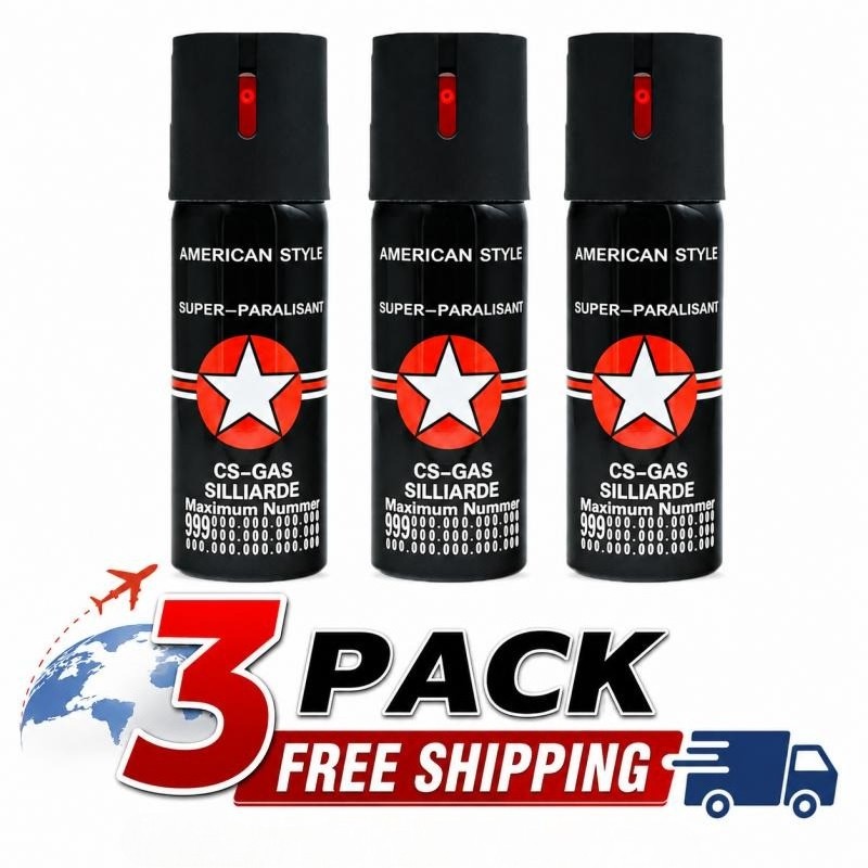 3 Pack Pepper spray Super American Style 60 ml For Men Women Easy Operation US