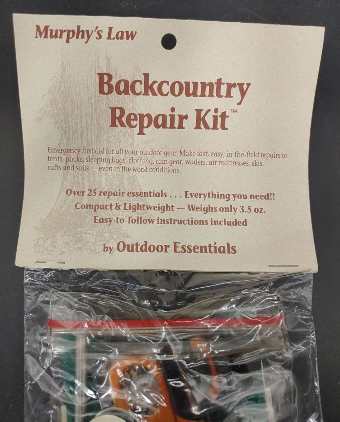 Murphy’s Law Backcountry Essential Repair Kit, Camp Hike Recreation Survival