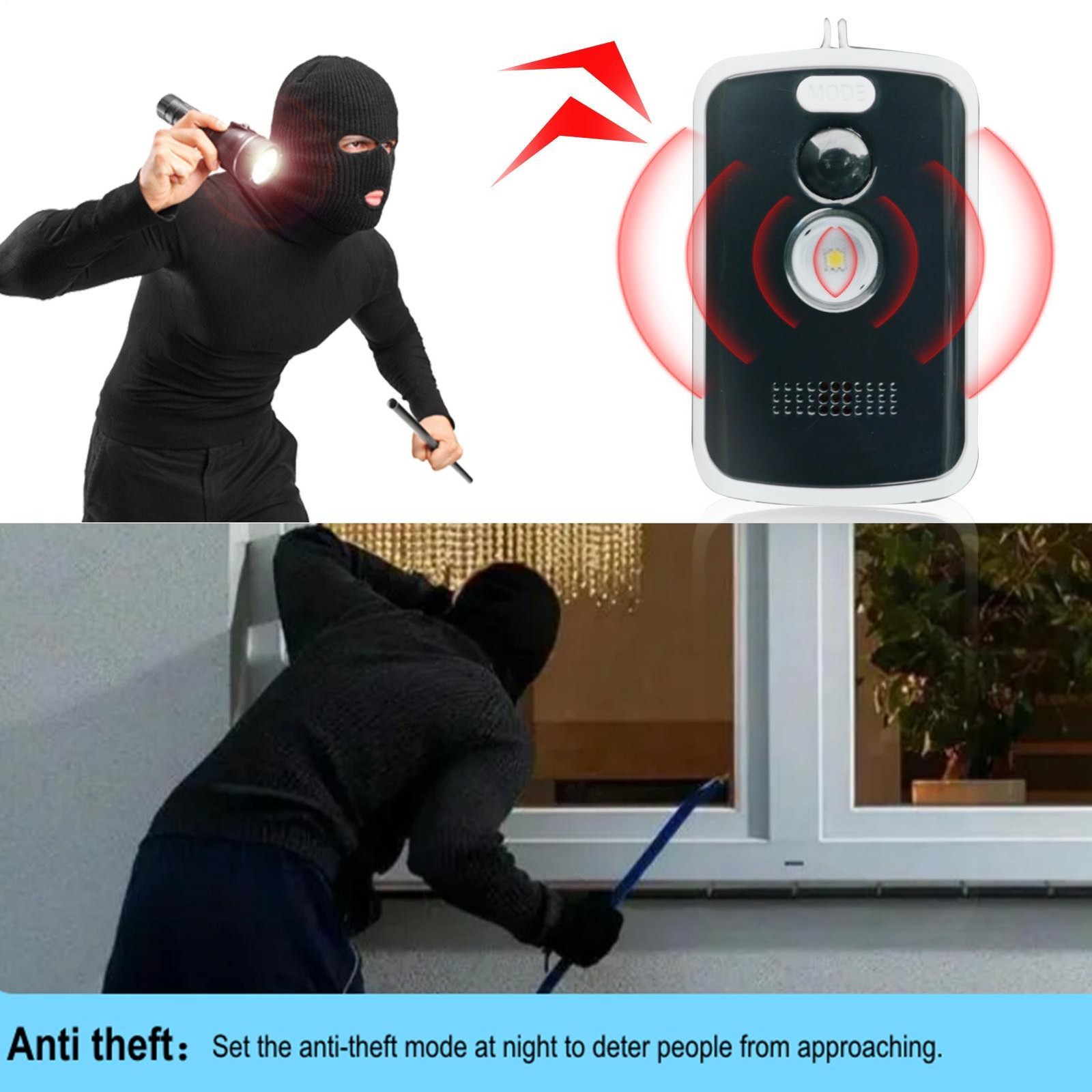 Perimeter Trip Alarm Anti-Theft Outdoor Camping Alarm Wildlife Warning Device