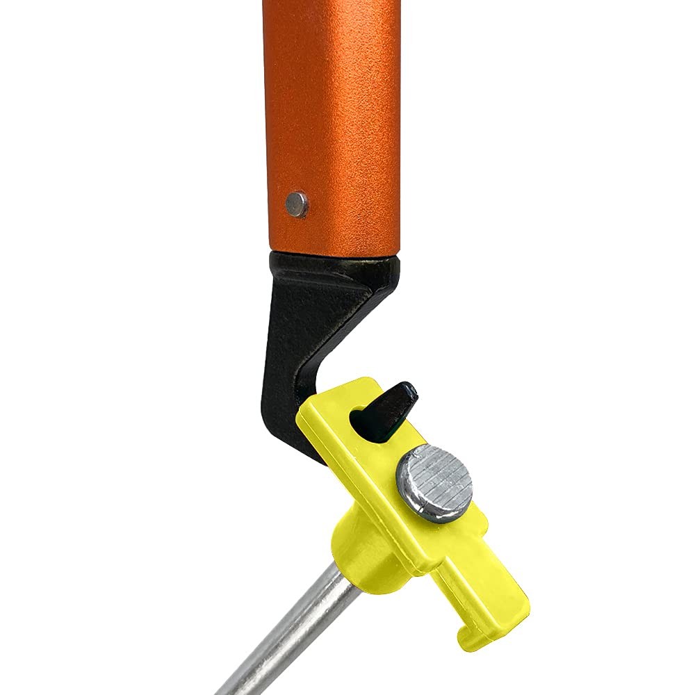 ABCCANOPY 8 Inch Tent Stakes 10 Pcs Non-Rust Metal Ground 8 inch, yellow