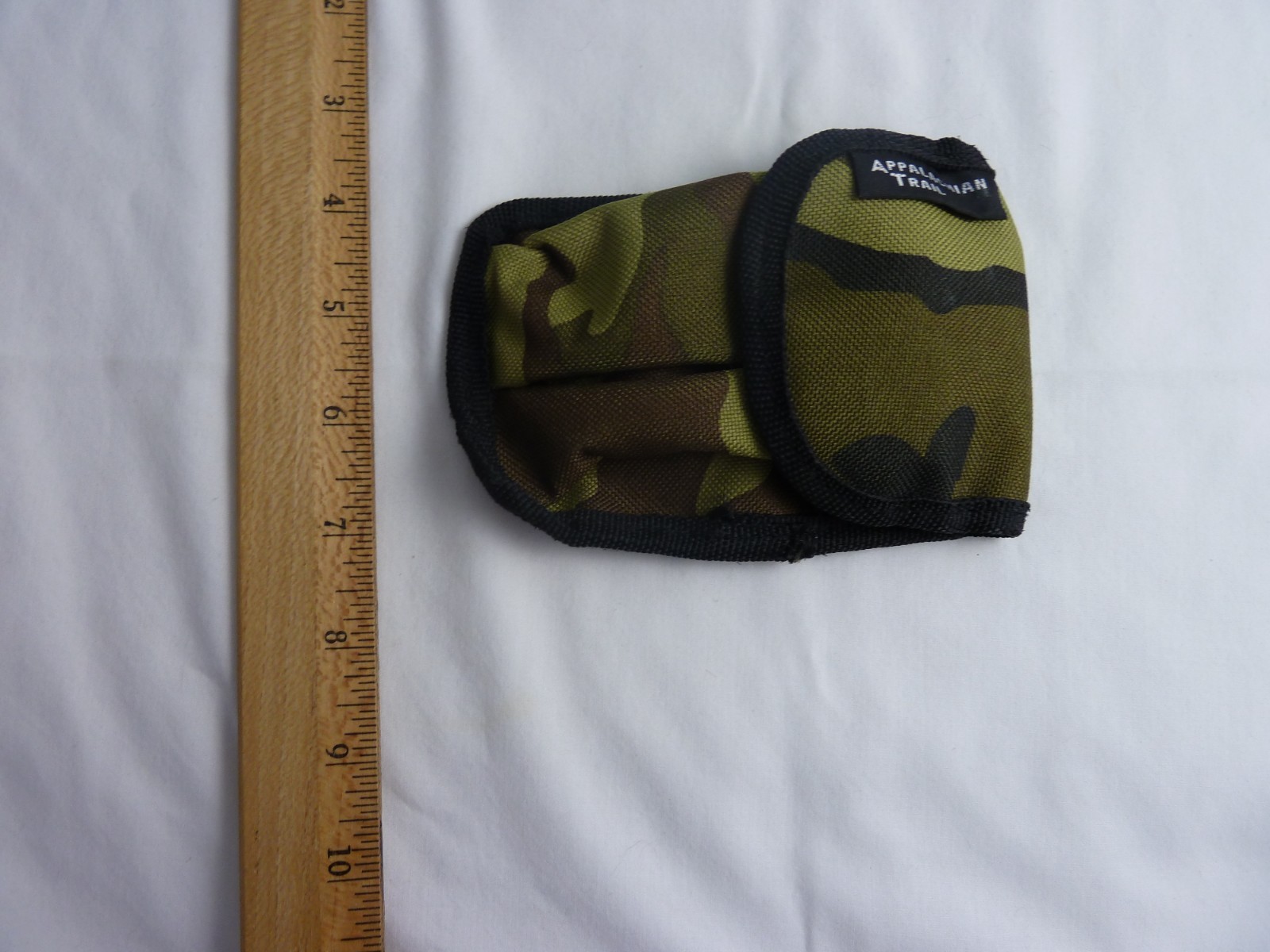 Appalachian Trail Camo Belt Pouch Hook Loop Closure 2 Section Pocket