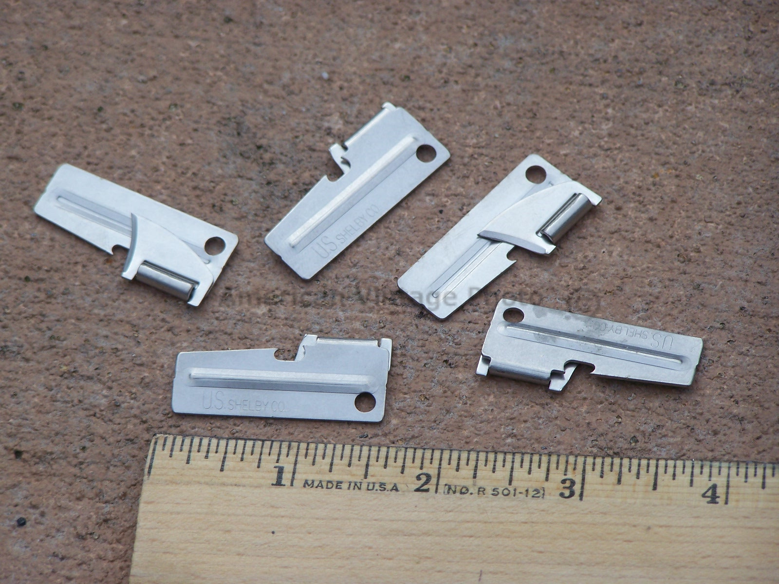 5 Pack Military Army P38 P-38 Can Opener Shelby Co USA for Camping Scout Hiking