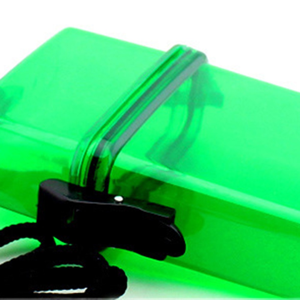 Waterproof Storage Box for Swimming Camping Boating with Red Translucent Body