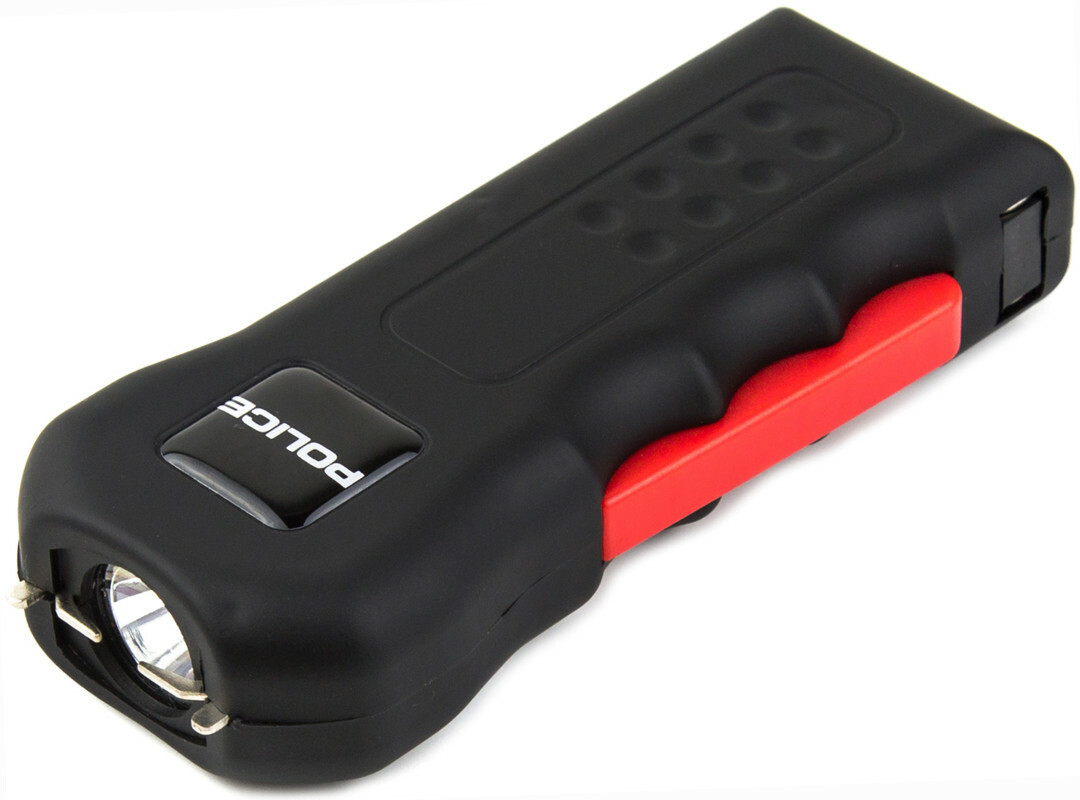 POLICE Stun Gun 512-700 BV Rechargeable LED Flashlight Black