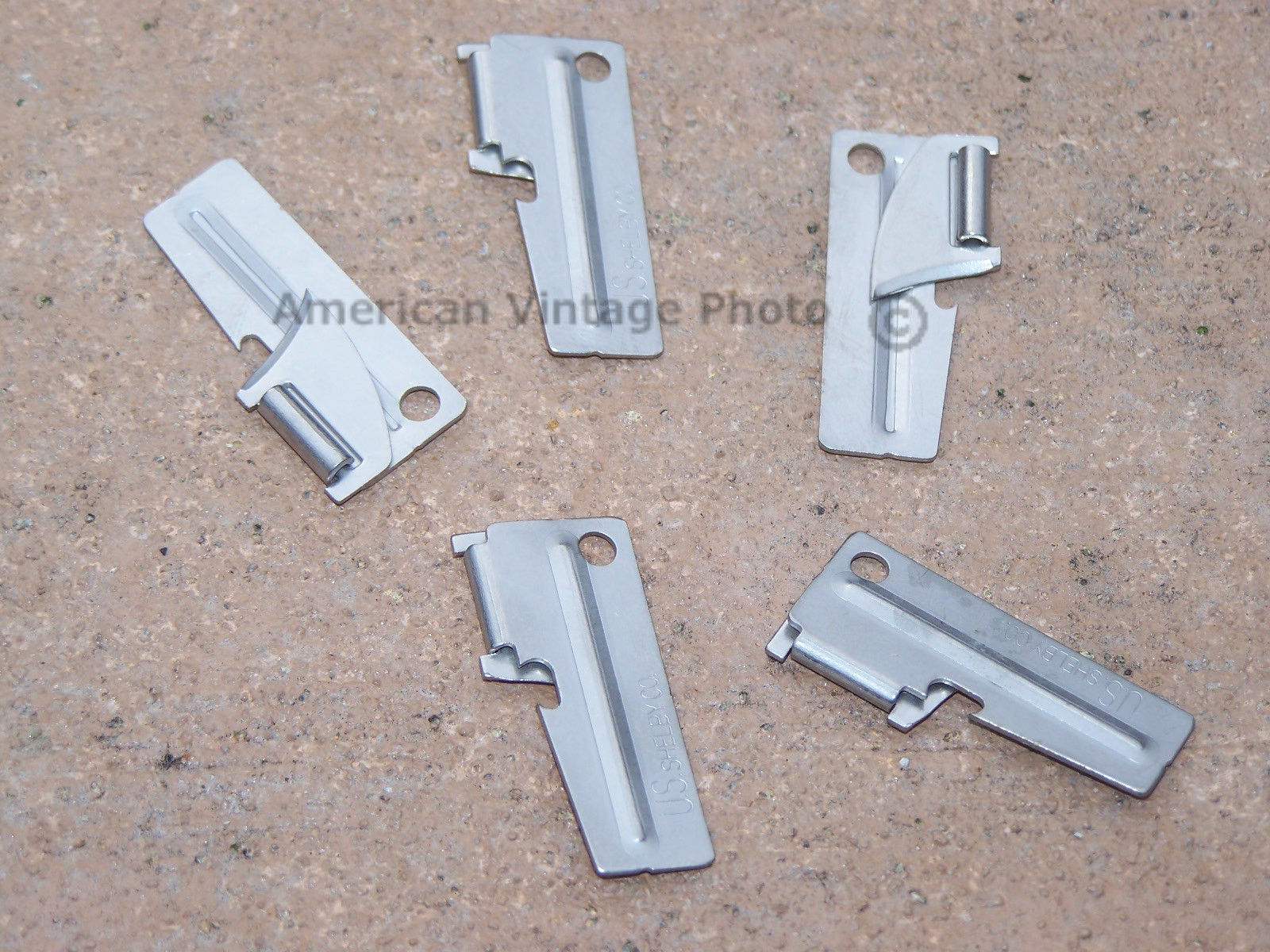 5 Pack Genuine P38 P-38 Can Opener Shelby Co US Military Army Original Made USA