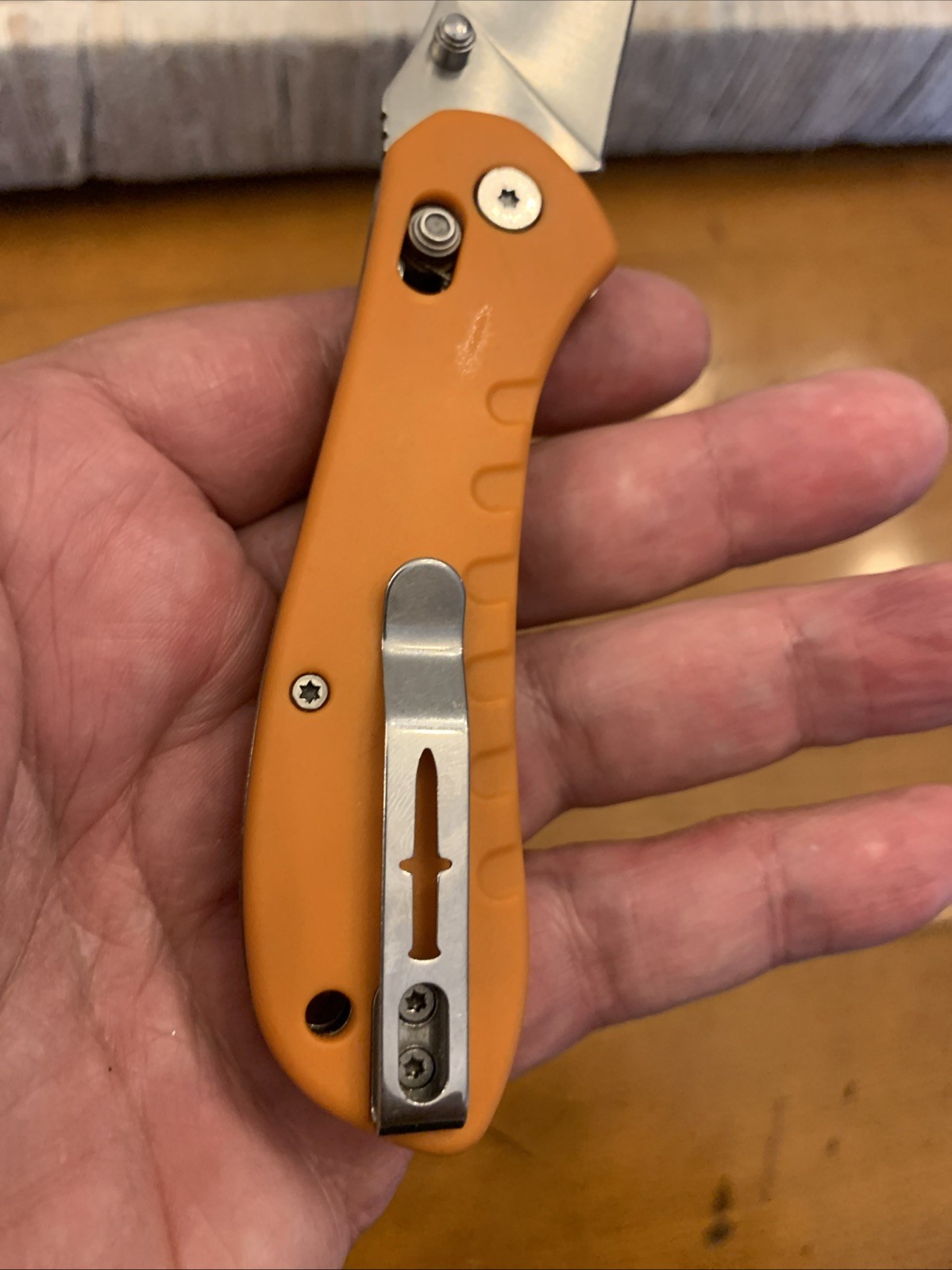 Camillus Titanium Cross Bar Folding Knife Hi Vis Orange