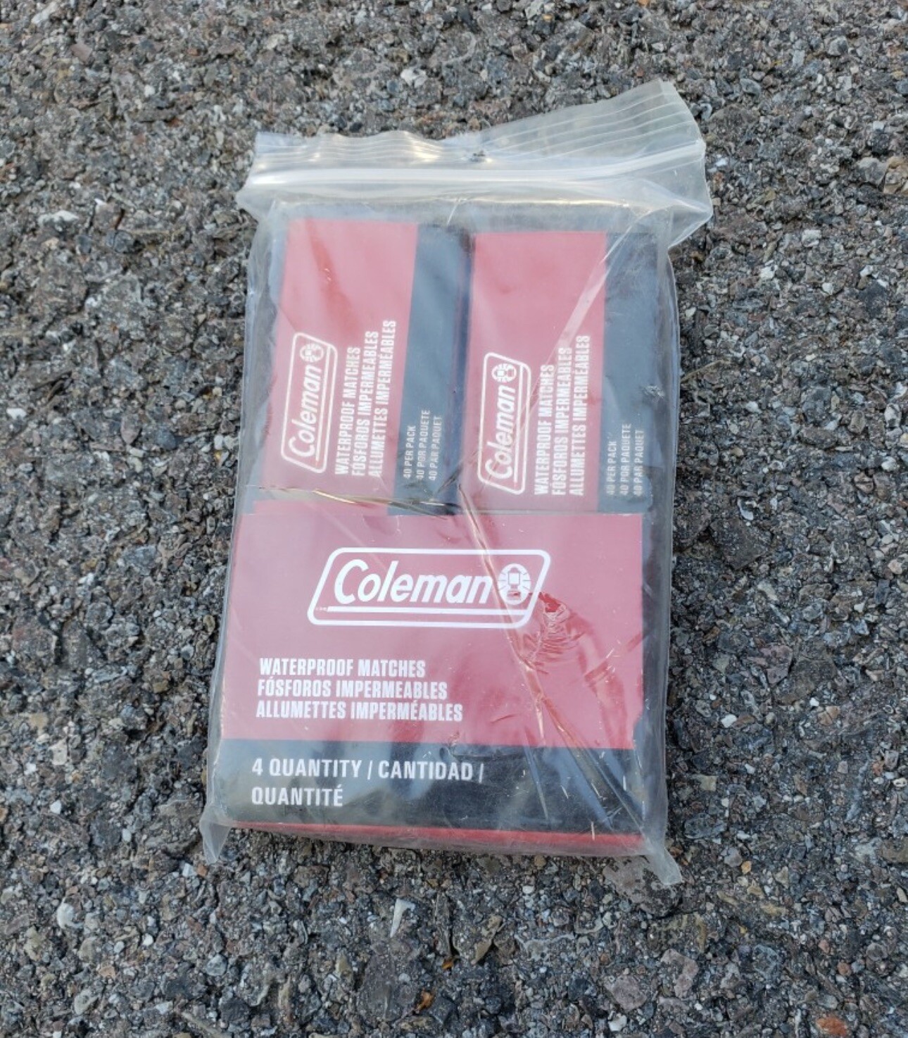 Coleman Waterproof Matches Camping Outdoor Emergency Pack of 4 Boxes 40 each