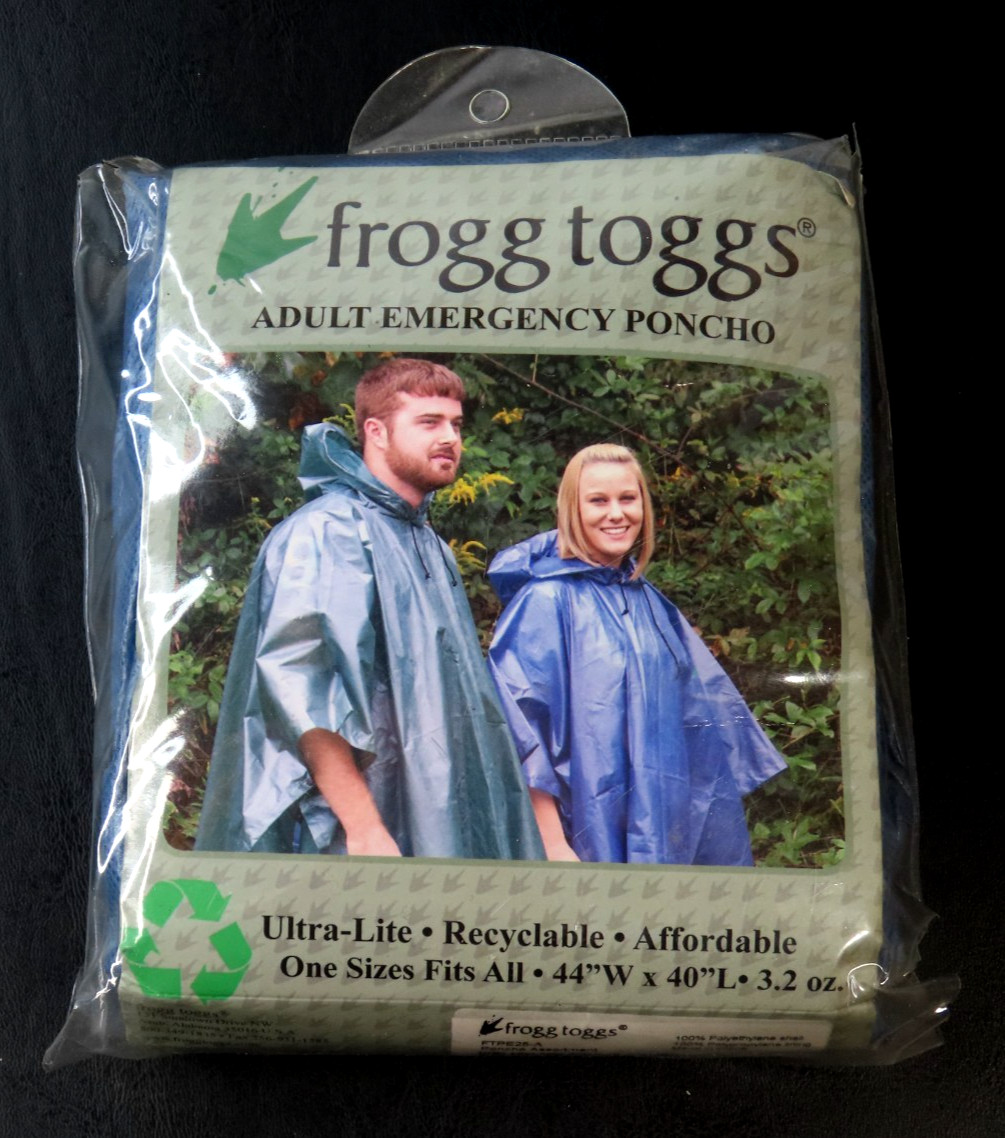 Frogg Toggs Adult Emergency Poncho Ultra Lite “One Size Fits All” 44″W x 40″L