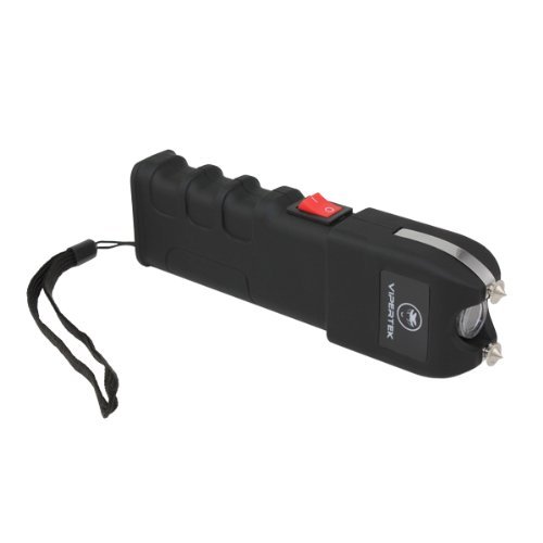 VIPERTEK 700 BV Rechargeable LED Heavy Duty Stun Gun + Pepper Spray