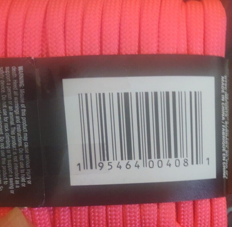 Pink Paracord With Winder 1/8in. X 25 ft.