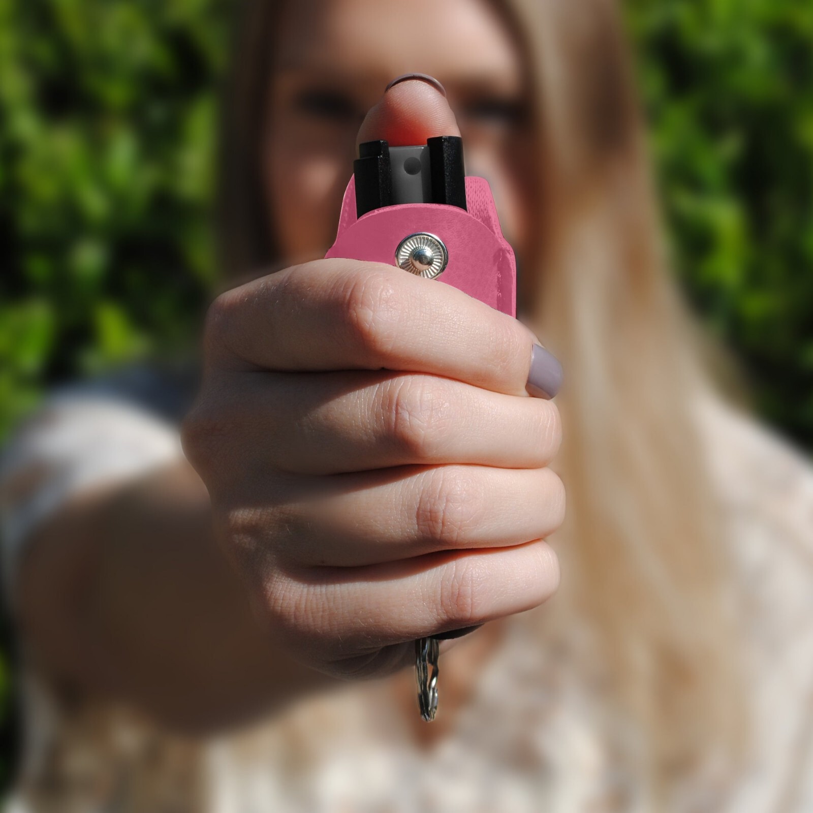 Guard Dog Self Defense Pepper Spray for Women OC-18 Keychain Red Leather Pouch