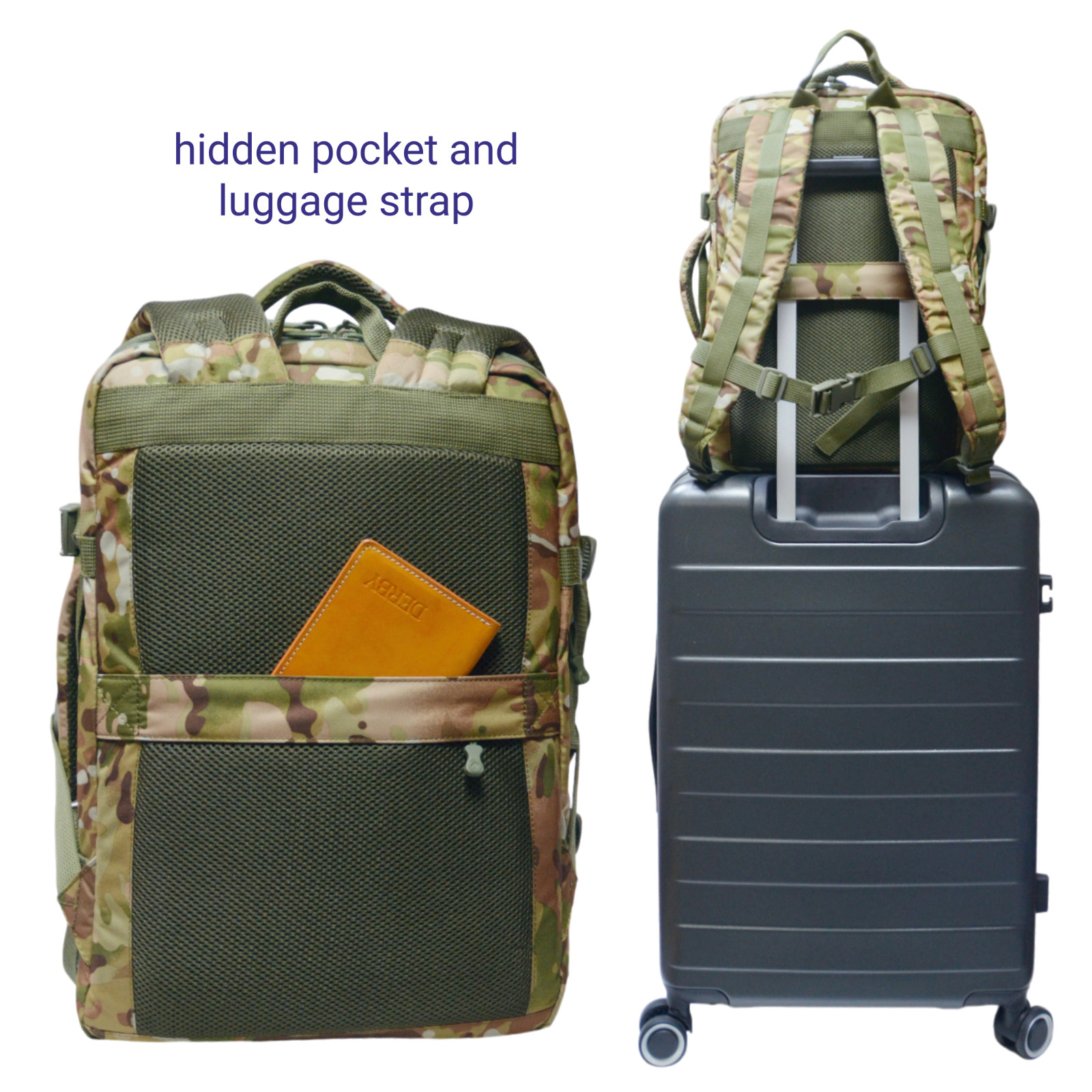 Empty Emergency Survival Tactical Travel Backpack 40L Family Comfort Rucksack