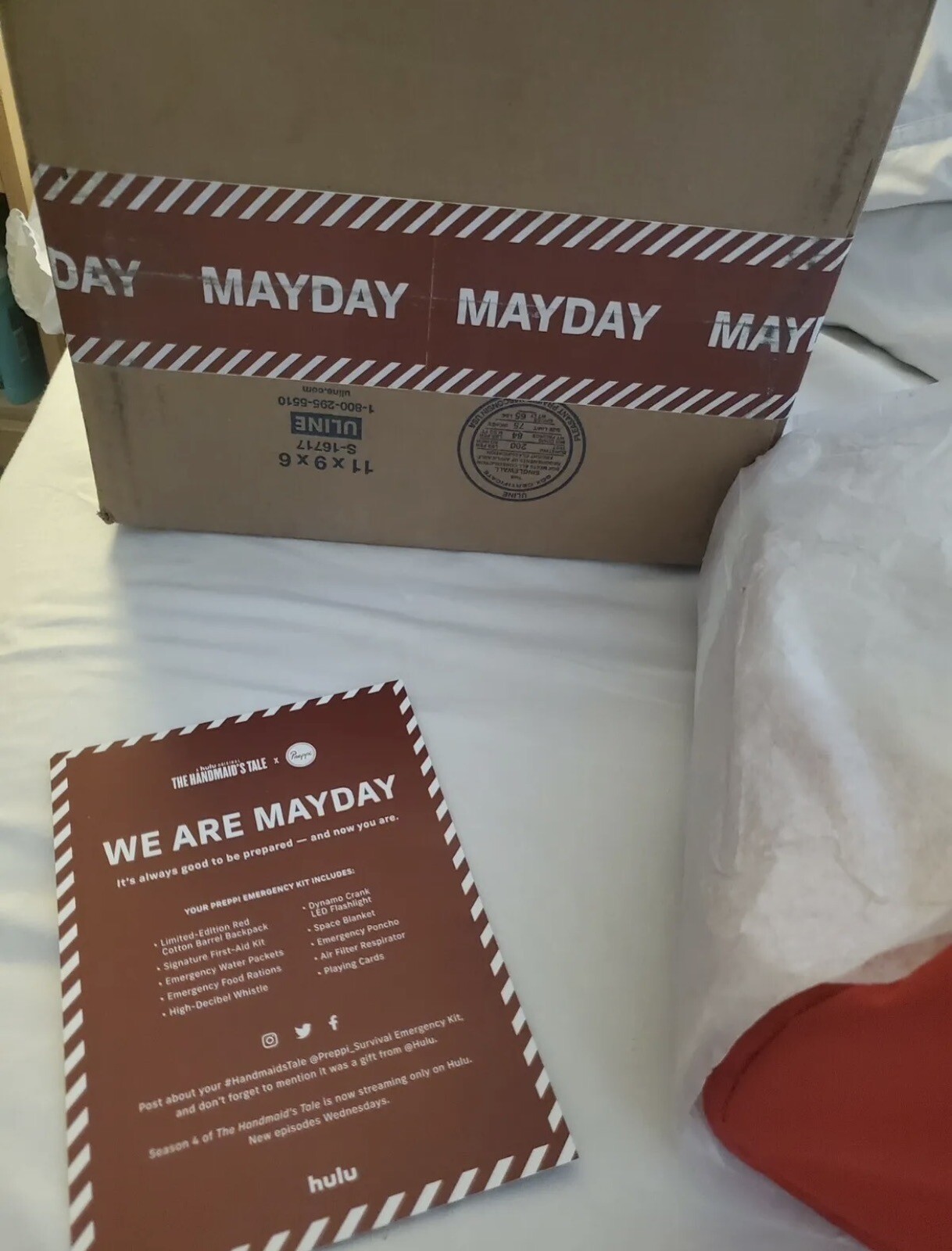 The Handmaid’s Tale Emergency Kit by Preppi – Hulu Limited Edition WE ARE MAYDAY