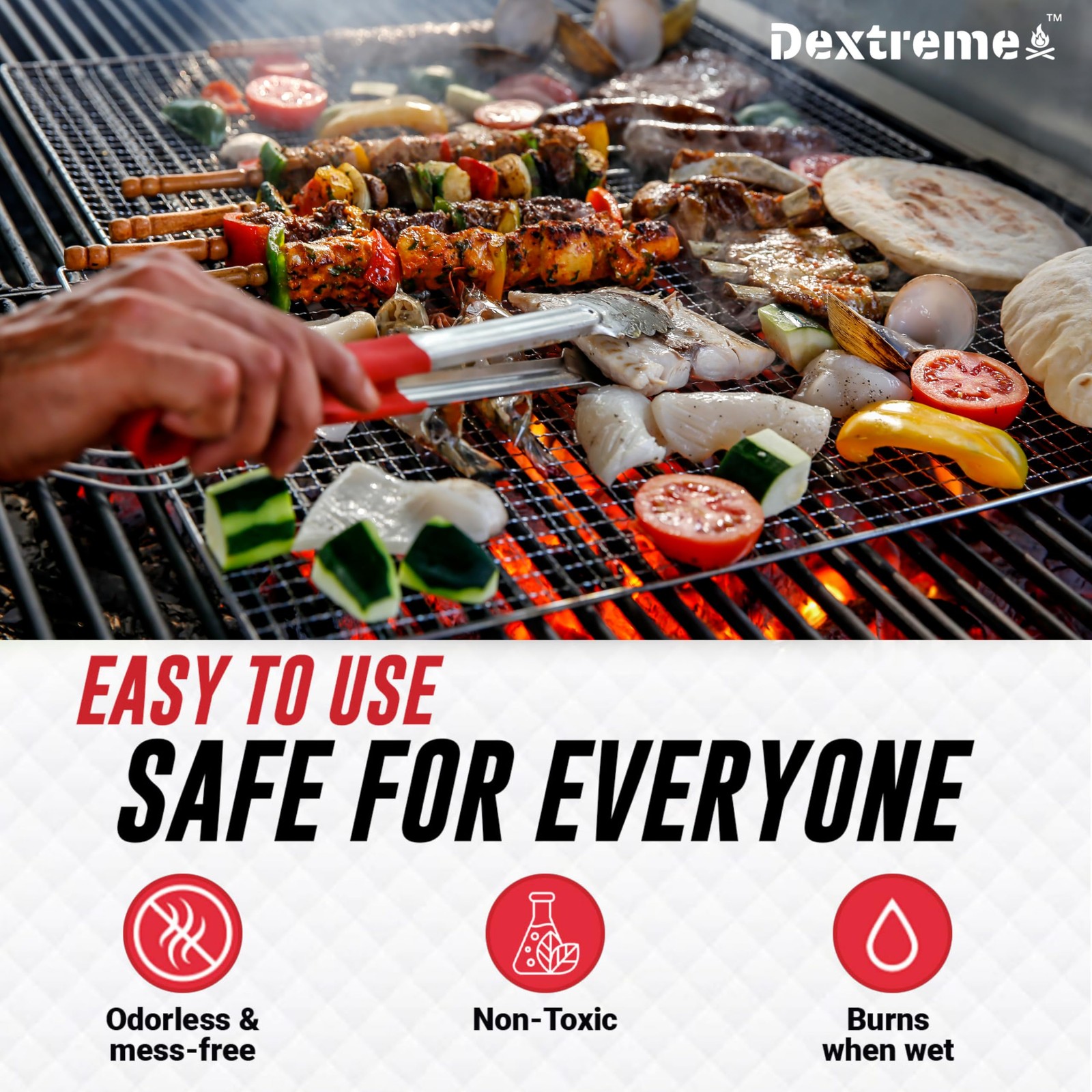 Dextreme Fire Starter (120 PCS) Natural Starters 120 Pcs, Nature Pine