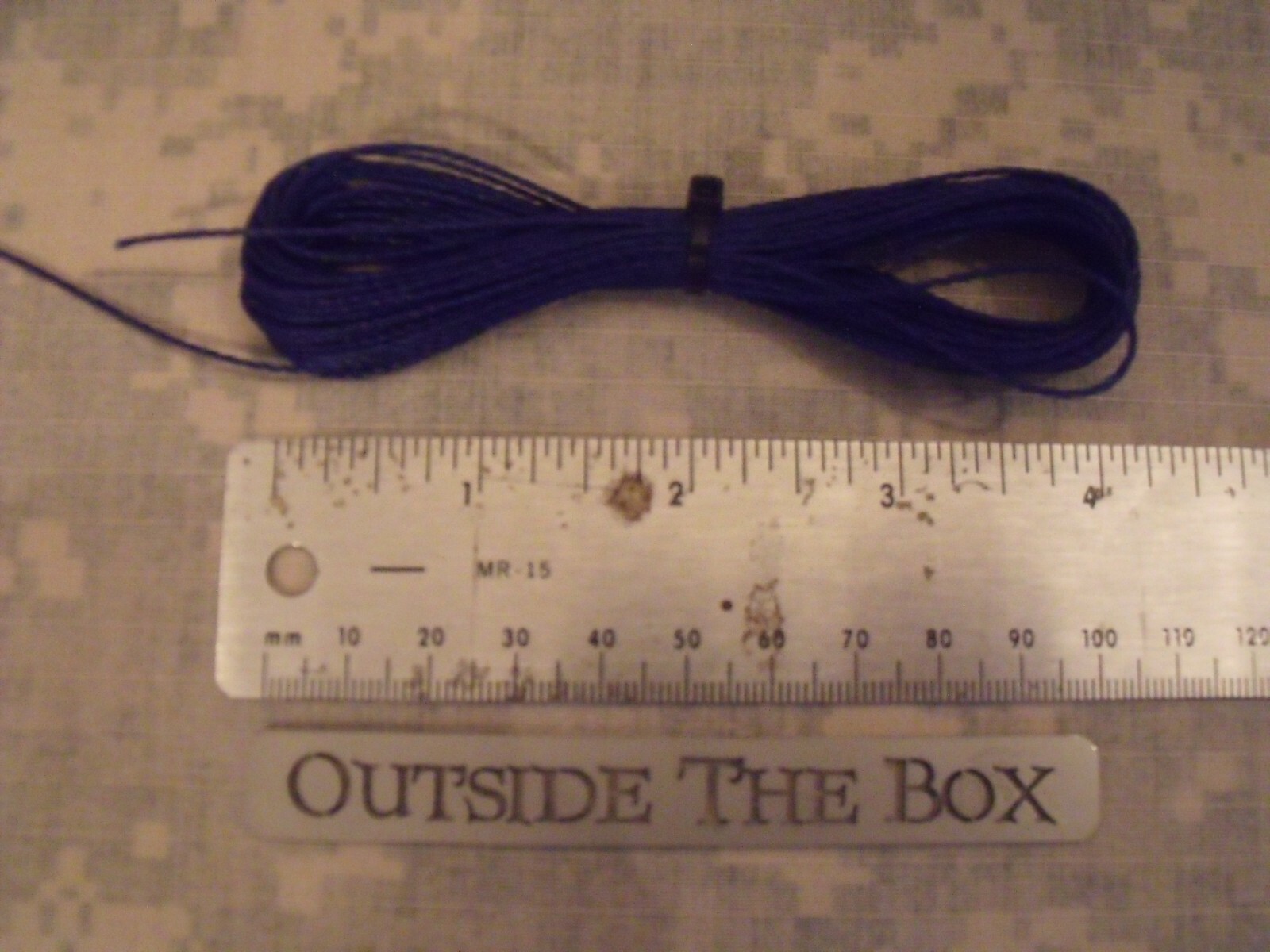 Emergency/Survival: Kevlar (DuPont) Survival Cord, 25 Feet, 200# Test, Blue