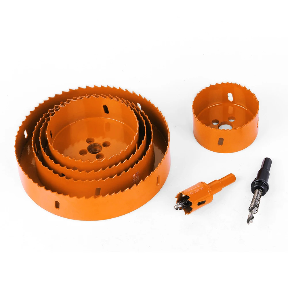 1pc 15-200mm M42 HSS Steel Drilling Hole Saw Drill Bit Bi-Metal for Aluminum Iro