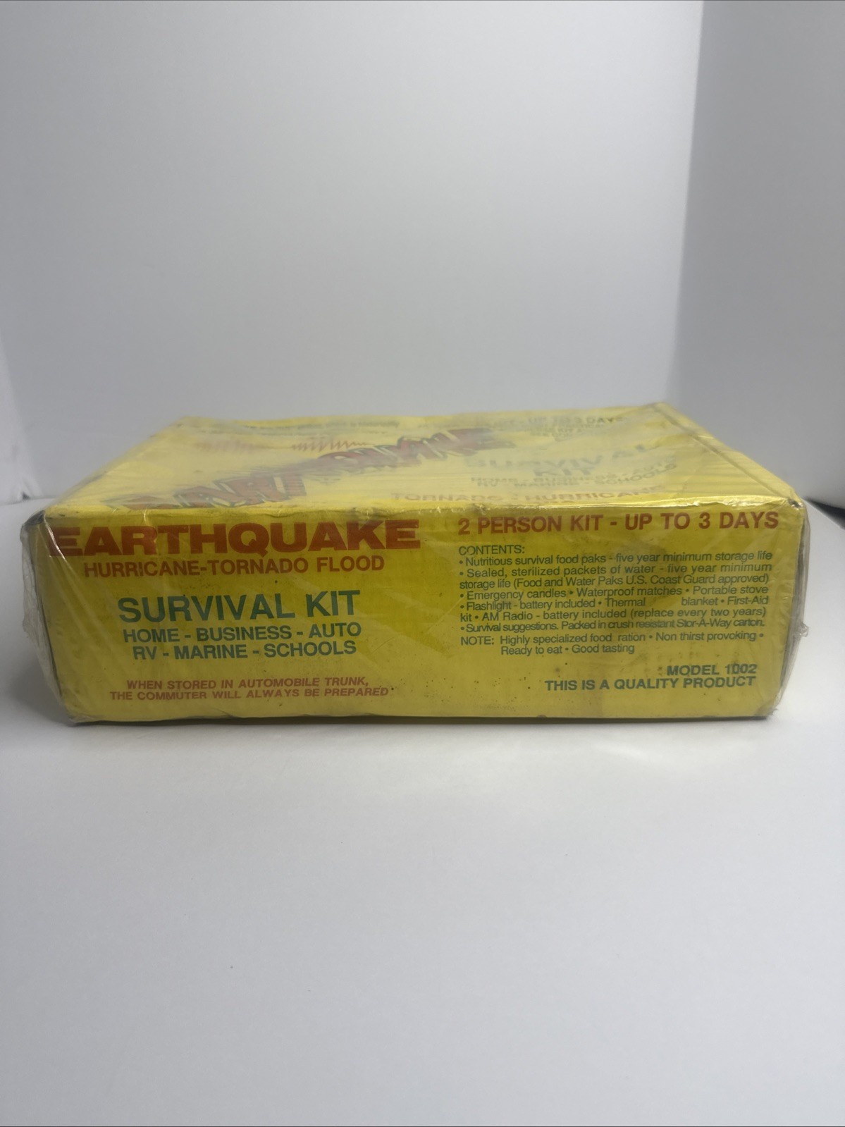 VTG Earthquakes Tornadoes & Hurricanes Survival kit Harvey Enterprises Co. 1989