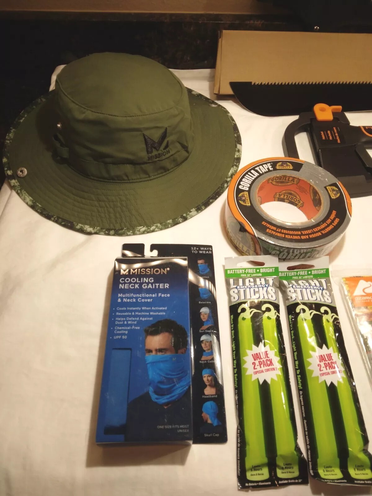 Camping & Wilderness Survival Kit | 14-Piece Outdoor Hiking Gear Set SOG Machete