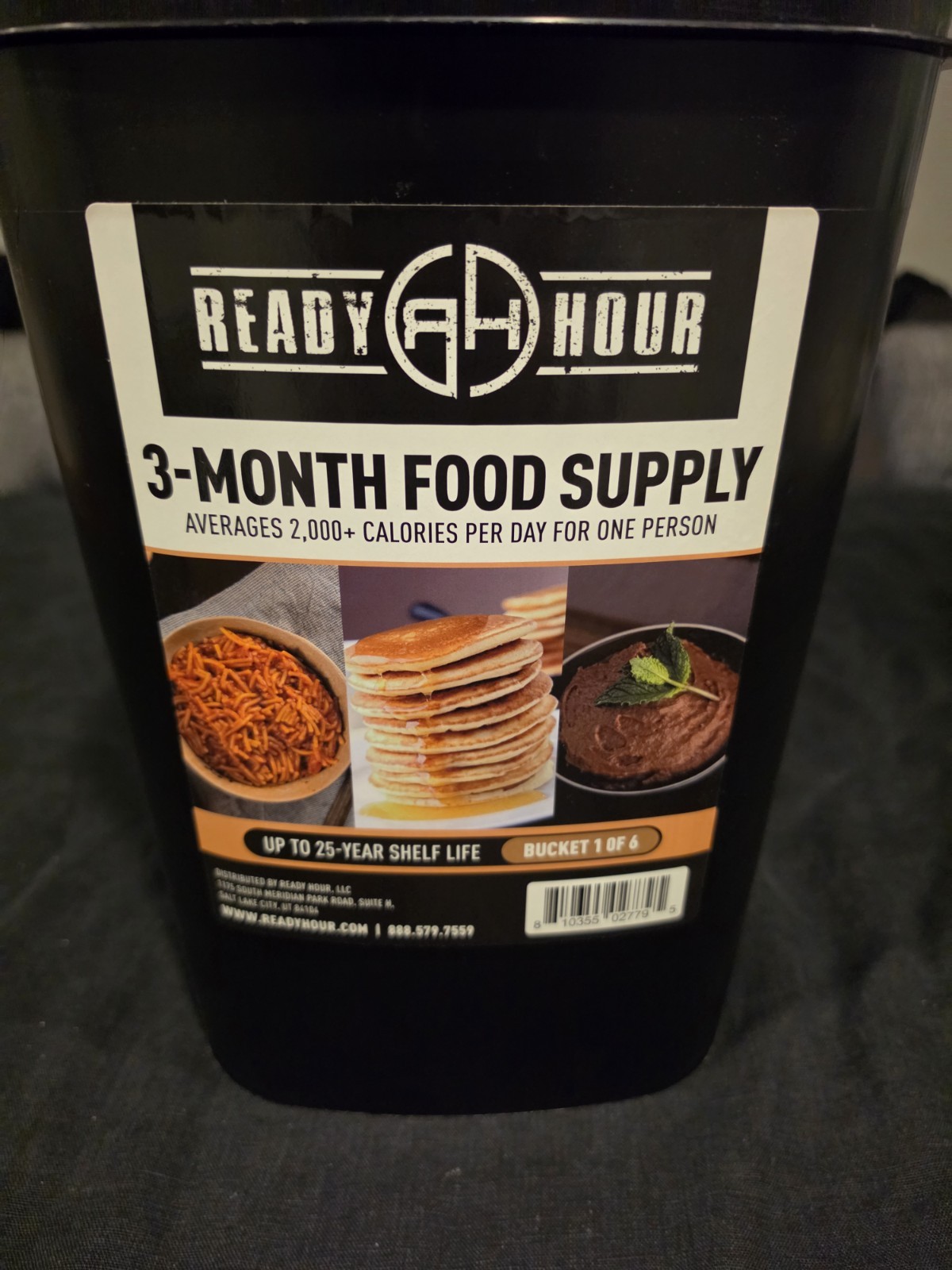 NEW! • READY HOUR 3 MONTH FOOD SUPPLY 25 year shelf life SURVIVAL KIT • BUCKET 1