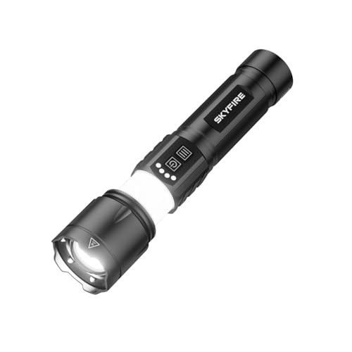 LED Flashlight with Camping Light,1139LM Super Bright,701M Long Range,4500mAh