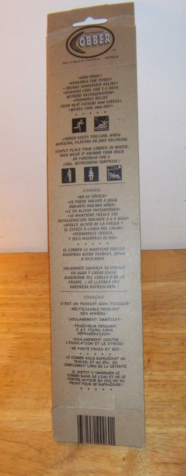 Wild Birds Unlimited The Original Coober Boomerang Body Cooling Neck Wrap NIB