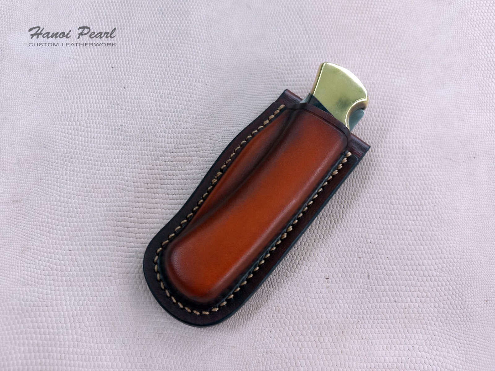 Custom Buck 110 Sheath | Vertical Belt Loop Sheath | Right Handed Sheath